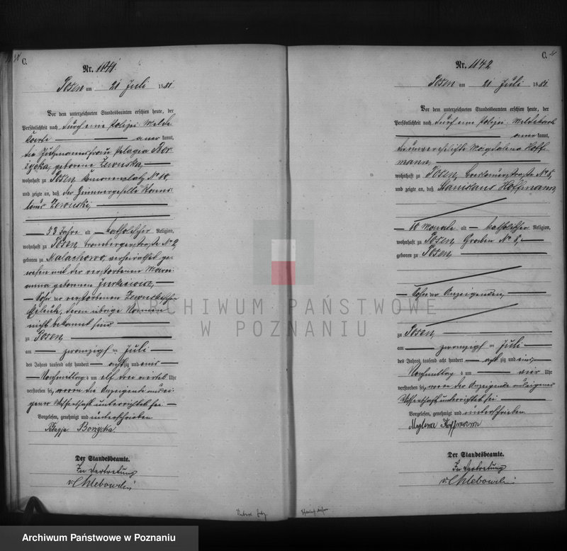 Obraz 17 z jednostki "Księga zgonów t. III"