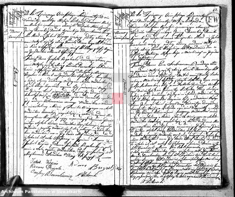 image.from.unit.number "Akta Gminy Przeroslskiey Zaślubionych od Dnia 1-wszego Stycznia Roku 1817"