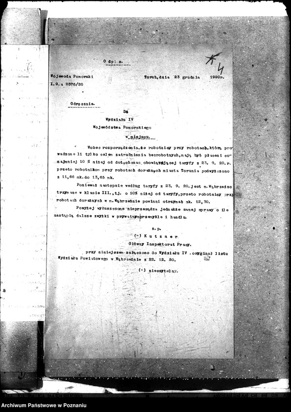 Obraz 8 z jednostki "[Budowa i naprawa dróg w powiecie wąbrzeskim i sprawa zatrudnienia bezrobotnych pow. wąbrzeski]"