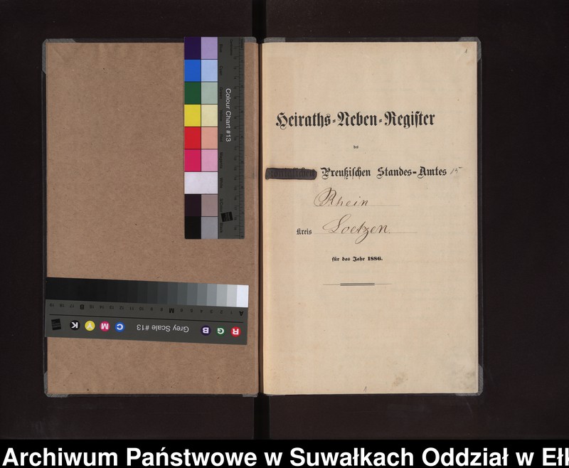 image.from.unit.number "Heiraths-Neben-Register des Preussischen Standes-Amtes Rhein Kreis Loetzen"