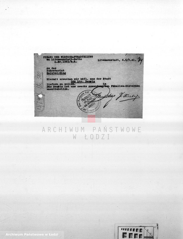 Obraz 17 z jednostki "Bedarfsmeldungen [Skierowane do GV zapotrzebowania na surowce, materiały, narzędzia, maszyny itp. potrzebne resortom pracy do produkcji; zamówienia żywności, lekarstw]"