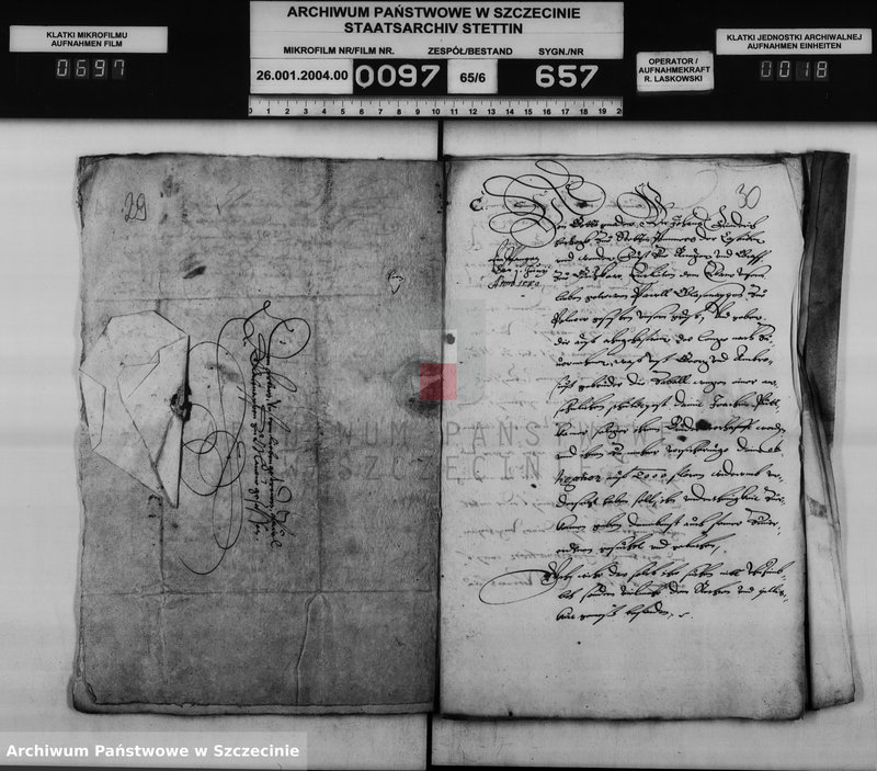 Obraz 19 z jednostki "Paul v. Glasenapp zu Pollnow und Manow / Martin v. Kleist zu Dargen: Bürgschaftsschuld [für Joachim v. Puttkamer zu Poberow]."