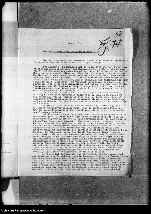 Obraz 16 z jednostki "Sprawy agrarnej reformy - Główny Urząd Likwidacyjny w Poznaniu"