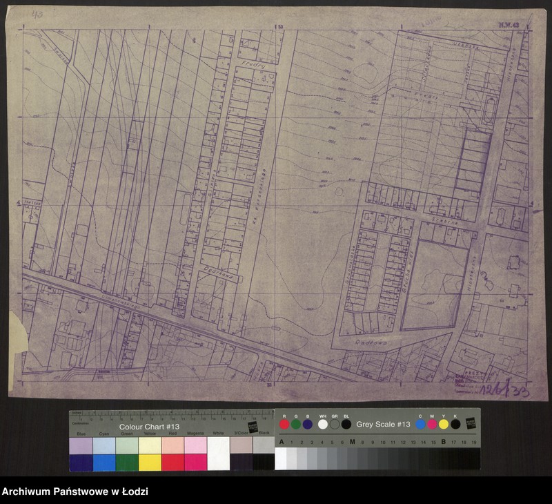 Obraz 1 z jednostki "Plan miasta Łodzi Sekcja NW 43"