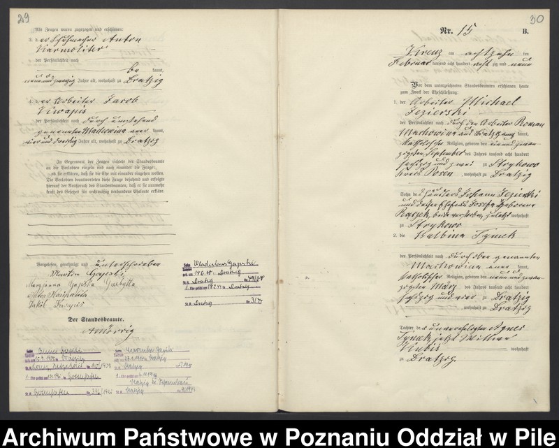 Obraz 18 z jednostki "Księga małżeństw"