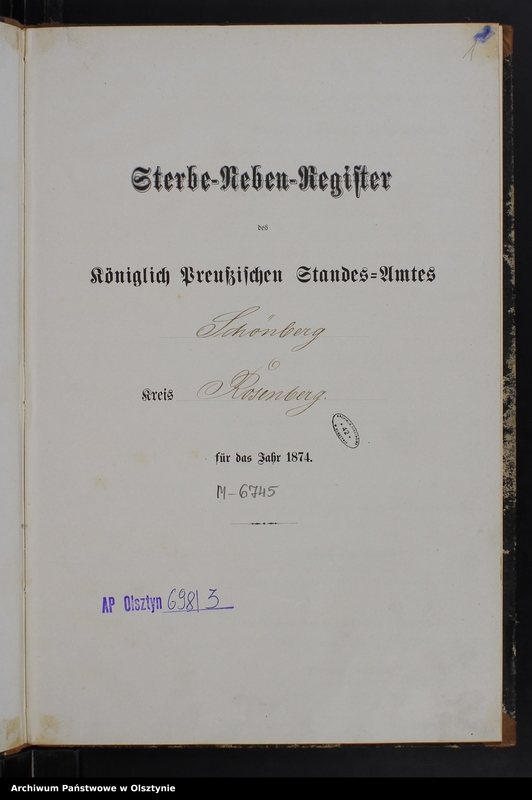 Obraz 3 z jednostki "Sterbe-Neben-Register Nr 1 - 22"