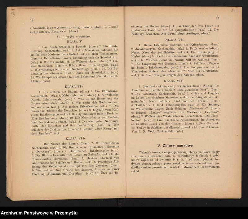 image.from.unit.number "Sprawozdanie Dyrekcji c.k. Gimnazjum w Bochni za rok szkolny 1915/16"