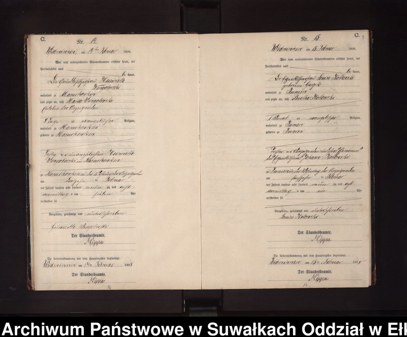 image.from.unit.number "Sterbe-Neben-Register des Preussischen Standes-Amtes Widminnen Kreis Loetzen"