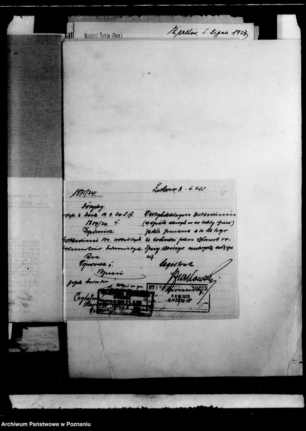 Obraz 10 z jednostki "Stosunki osobiste Edwarda Szurkowskiego burmistrza miasta Żerkowa"