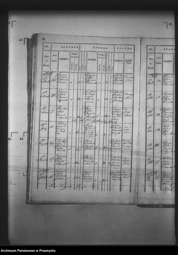 Obraz 18 z jednostki "[Kopie ksiąg metrykalnych parafii Zwór z filią Wola Błażowa (dekanat Podbuż)]"