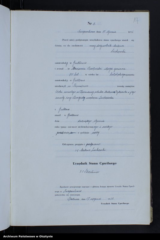 image.from.unit.number "Księga zgonów Nr 1 - 14,1 - 41,1 - 51,1 - 49 i 1 - 39 /brak lat 1875,1877/ /przepisana w języku polskim z oryginału niemieckiego w dniach 17.08.-12.09.1950/"