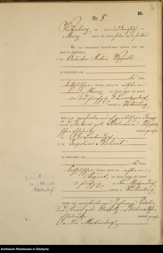 image.from.unit.number "Heiraths-Haupt-Register nr 1 - 37"