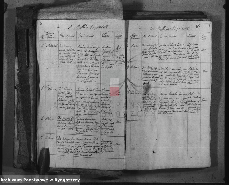 image.from.unit.number "Duplicate der Kirchen Bücher von Kościelec"