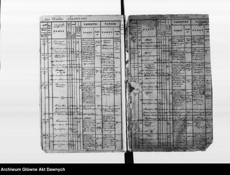 image.from.unit.number "Parafia: Tadanie. Dekanat: Gliniany. Księga metrykalna urodzeń 1845-1887, ślubów 1846-1893 i zgonów 1840-1899 dla wsi Tadanie. Tom XX."