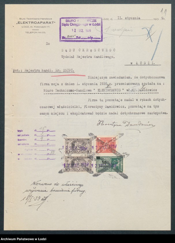 Obraz 13 z jednostki "Elektroaparat- Florentyna Dawidowicz- biuro techniczno-handlowe"