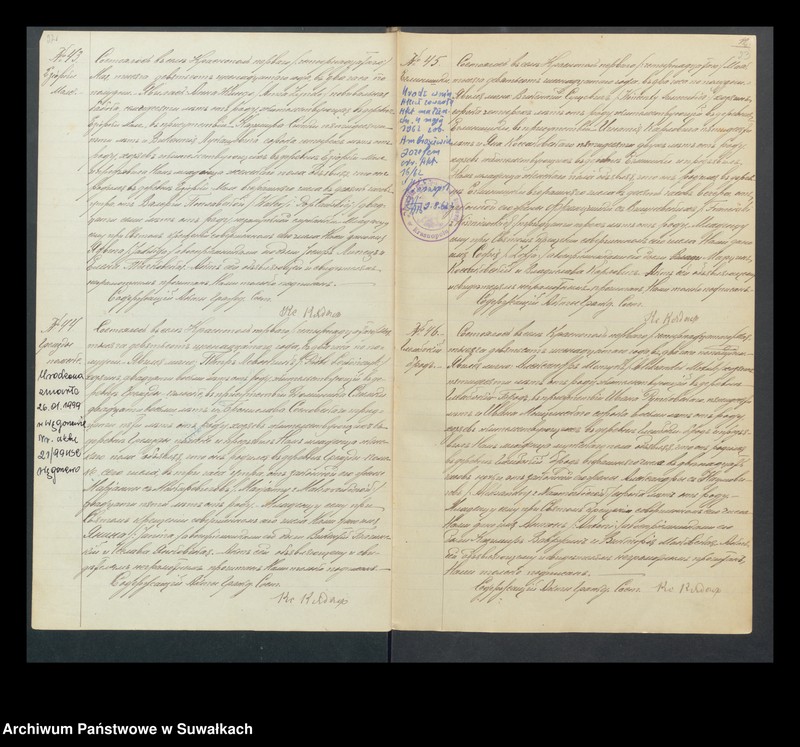 Obraz 14 z jednostki "Odpis z aktów księgi głównej (to jest z unikatu) [urodzeń, małżeństw i zgonów] za 1916 rok par. Krasnopol."