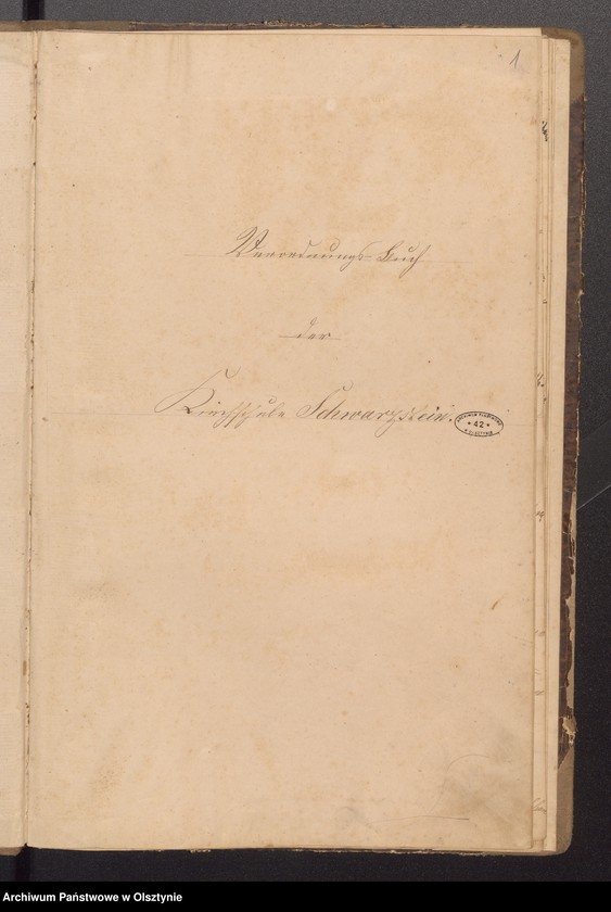image.from.unit.number "Verordnungs Buch des Kirchspiels Schwarzstein"
