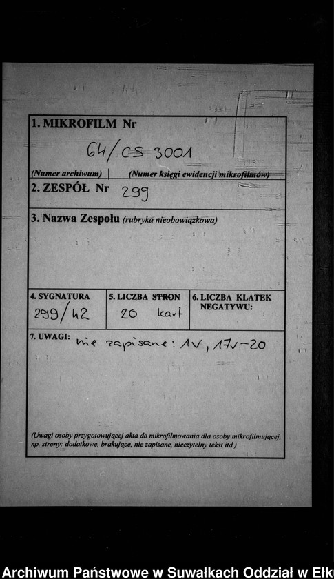 image.from.unit.number "Geburts-Neben-Register des Preussischen Standes-Amtes Gr. Strengeln Kreis Angerburg"