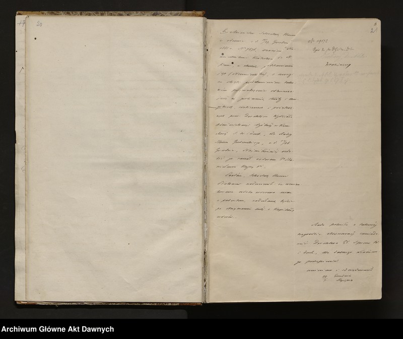 image.from.unit.number "[Protokoły posiedzeń Rady Administracyjnej Królestwa Polskiego, nr 1 - 19]."