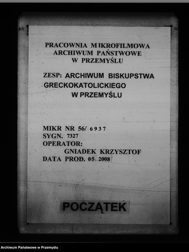 Obraz 1 z jednostki "[Kopie ksiąg metrykalnych parafii Buców (dekanat Medyka)]"