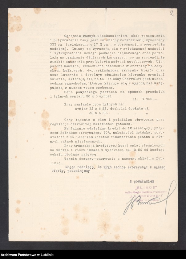 Obraz 8 z kolekcji "Reklama Chevroleta z lat 20. XX wieku111"