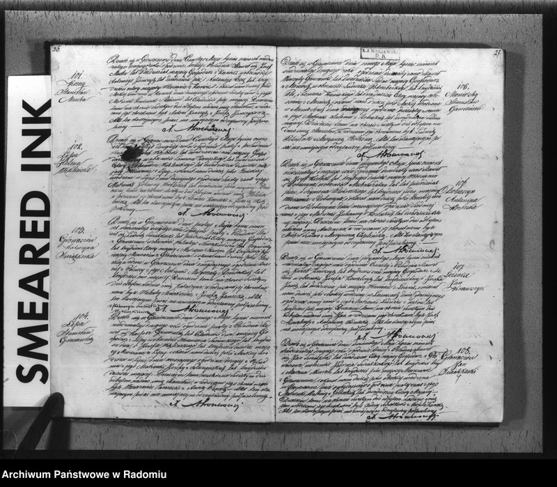 image.from.unit.number "Duplikat akt religijno cywilnych urodzonych, zaślubionych i zmarłych w parafii Głowaczów na rok 1862"