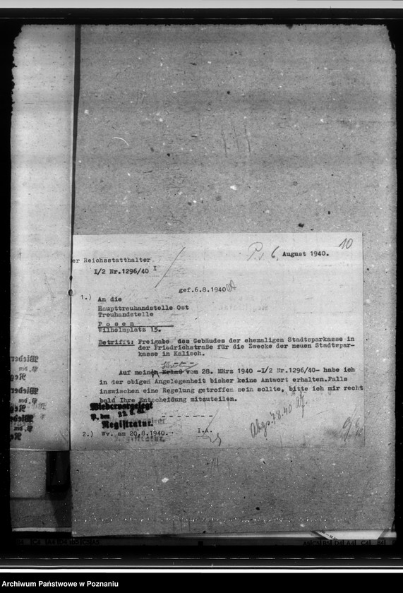 Obraz 14 z jednostki "Sparkassen und Giroverband Wartheland"