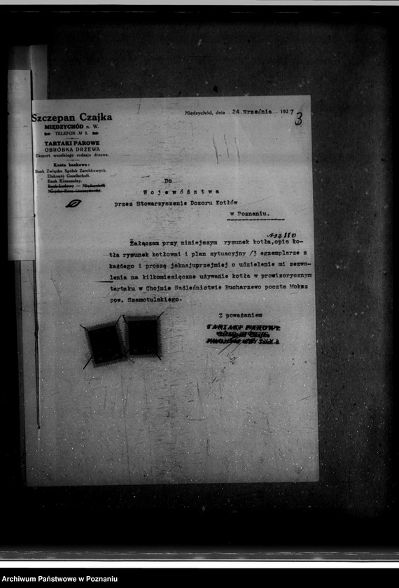 Obraz 7 z jednostki "Tartak parowy R. Nitsche w Boruji Starej powiat wolsztyński nr woj. kotła 5976"