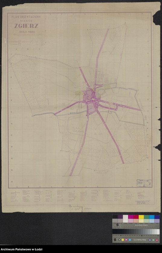 Obraz 1 z jednostki "Plan orientacyjny miasto Zgierz"