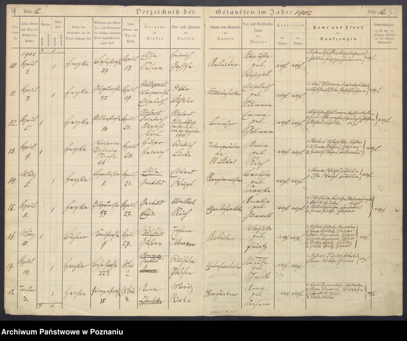 Obraz 5 z jednostki "Verzeichnis der Getauften"