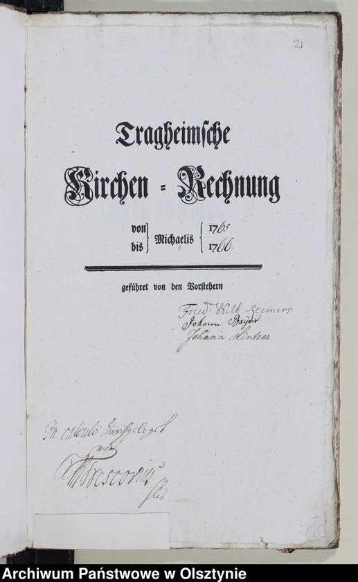 Obraz 4 z jednostki "Einnahme Register Kirchen Decem"