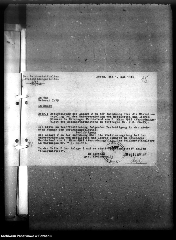 Obraz 19 z jednostki "Verordnungsblatt Nr. 15"