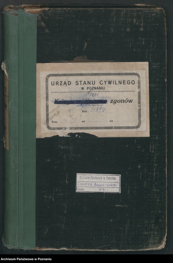 Obraz 2 z jednostki "Spis alfabetyczny zgonów"