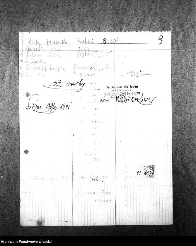 Obraz 12 z jednostki "[Kuchnia nr 370, ul. Lutomierska 2. Działalność kuchni, personel, konsumenci, kontrole]"