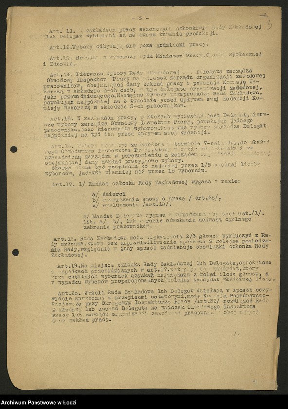 Obraz 4 z jednostki "Okólniki, uchwały i instrukcje związków zawodowych"