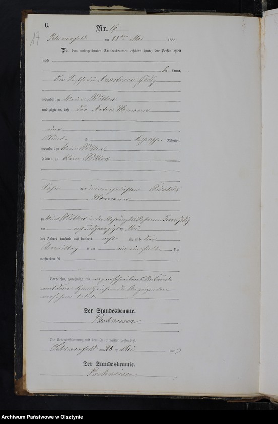 image.from.unit.number "Sterbe-Neben-Register Nr 1 - 25"