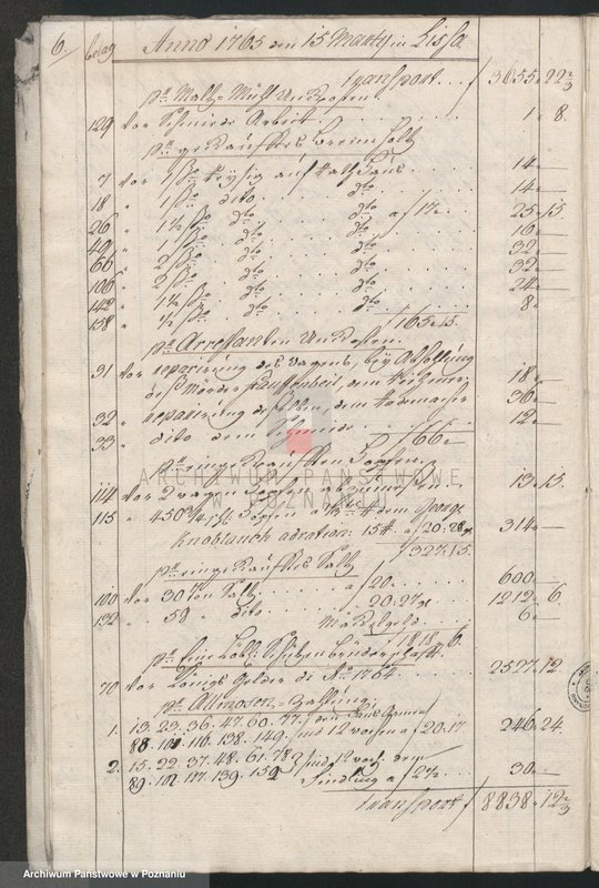 Obraz 8 z jednostki "Quartalrechnungen der Stadt Lissa; język niemiecki"