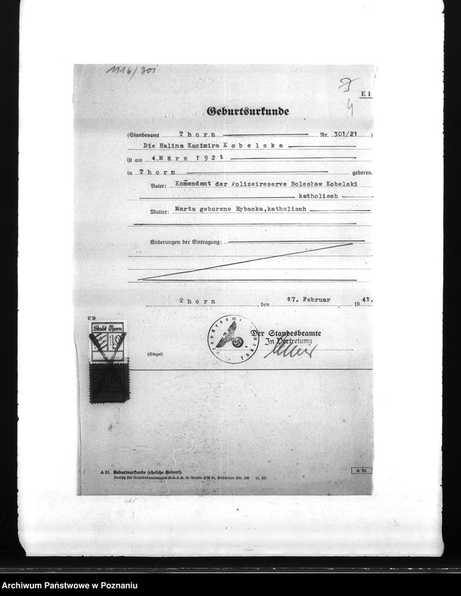 Obraz 8 z jednostki "Amtliche Meldungen Kreis Schwetz (Świecie)"