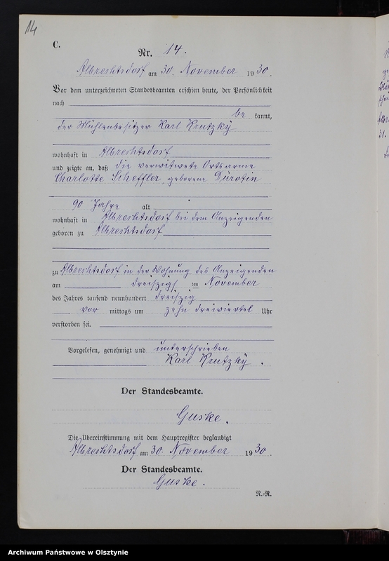 image.from.unit.number "Sterbe-Neben-Register Nr 1 - 14 [ Księga zgonów - wtóropis ]"