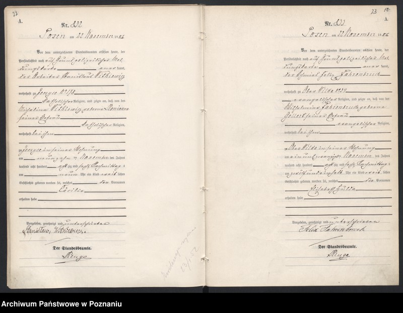 Obraz 15 z jednostki "Księga urodzeń t. III"