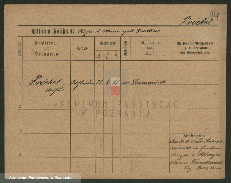 Obraz 16 z jednostki "Prebel - Preuss (żonaci - samotni mężczyźni)"