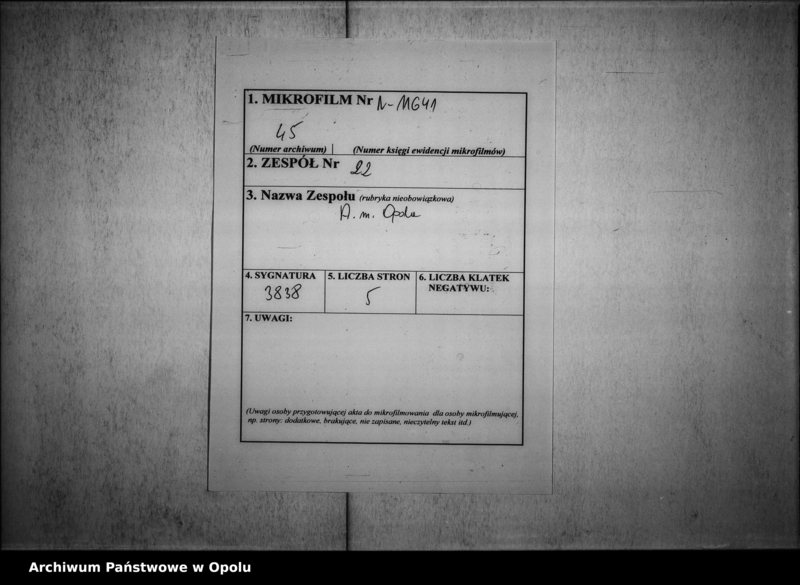 Obraz 2 z jednostki "Acta des Magistrats zu Oppeln betreffend das von der unverehelichten Josepha Wieschalla für das St: Adalbert Hospital ausgesetzte Legat per 200. Rthr."