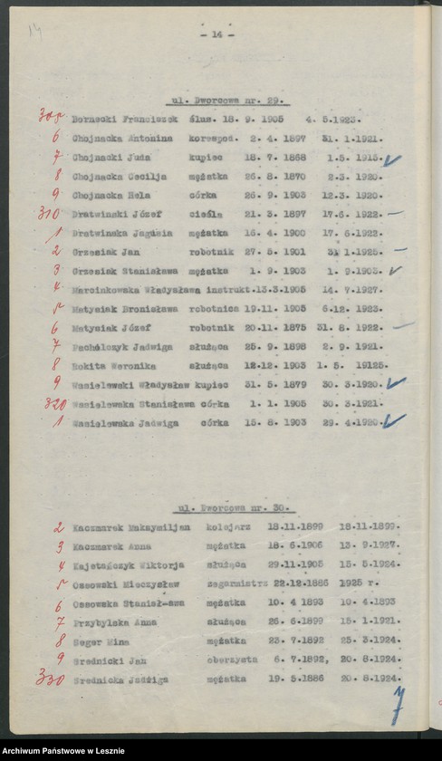 Obraz 17 z jednostki "[Obwód VI - głosuje w Katolickiej Powszechnej Szkole Żeńskiej /listy wyborców/]"
