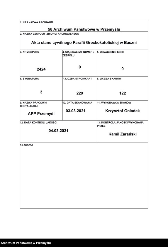 Obraz 1 z jednostki "Księga małżeństw i zgonów"