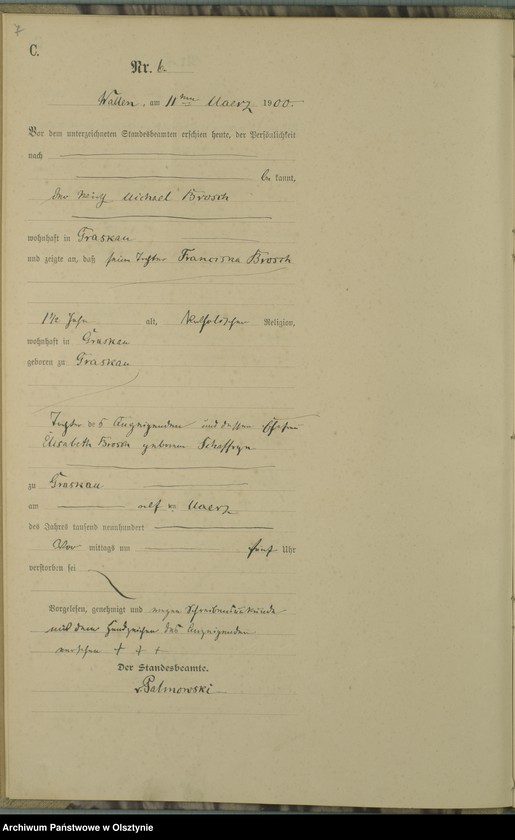image.from.unit.number "Sterbe-Haupt-Register Nr 1 - 41"