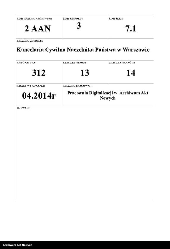 image.from.unit.number "Posiedzenie Rady Ministrów 2 X 192(?). Załącznik do porządku obrad w postaci Ustawy Prasowej"
