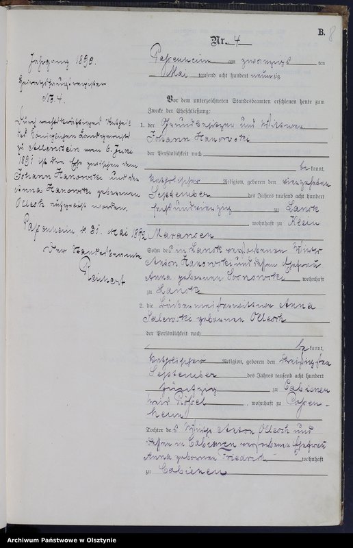 image.from.unit.number "Heiraths-Haupt-Register Nr 1 - 11"