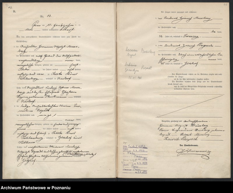 Obraz 15 z jednostki "Księga miejscowa małżeństw"