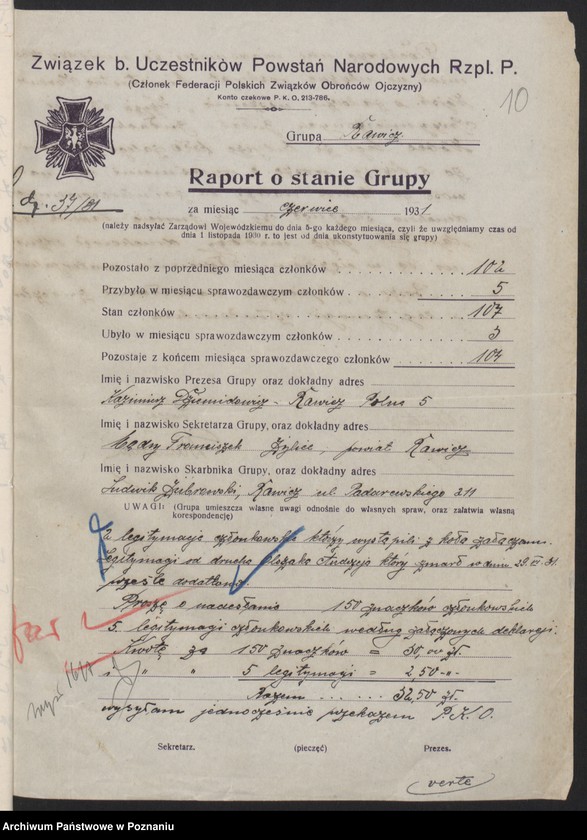 Obraz 14 z jednostki "Rawicz, akta koła."