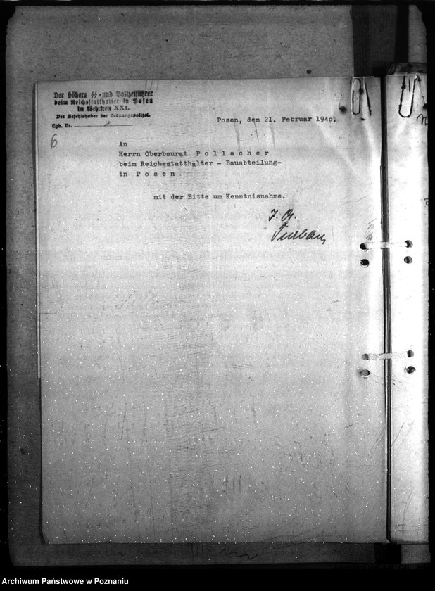 Obraz 10 z jednostki "Allgemeine Unterkunftsfragen (Dienststellen) in Litzmannstadt"